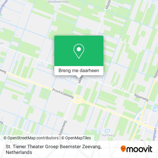 St. Tiener Theater Groep Beemster Zeevang kaart