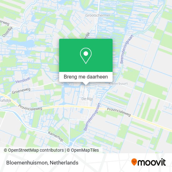 Bloemenhuismon kaart