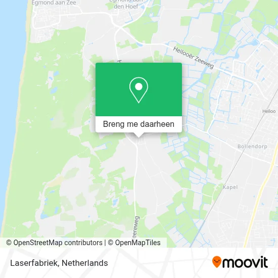 Laserfabriek kaart