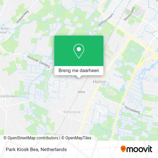 Park Kiosk Bea kaart