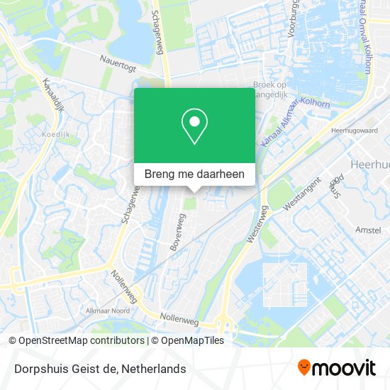 Dorpshuis Geist de kaart