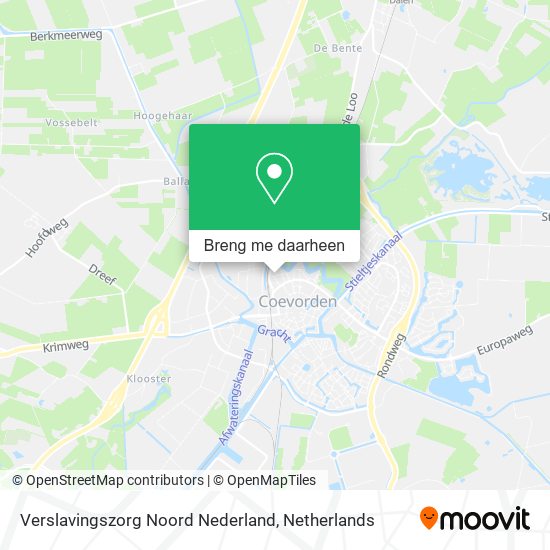 Verslavingszorg Noord Nederland kaart