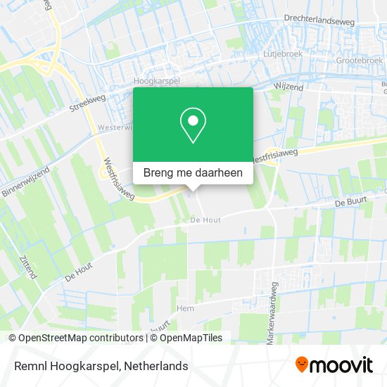 Remnl Hoogkarspel kaart