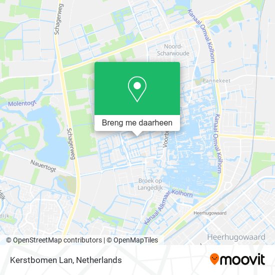 Kerstbomen Lan kaart