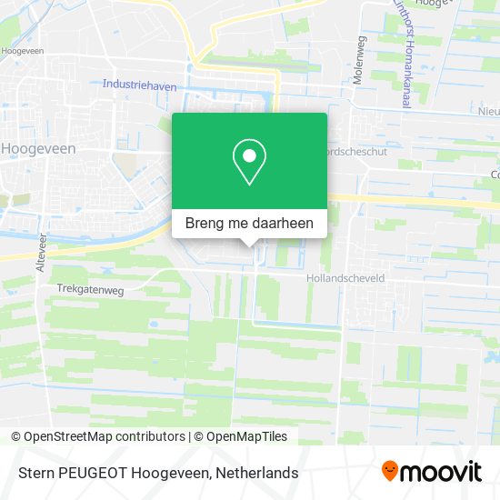 Stern PEUGEOT Hoogeveen kaart