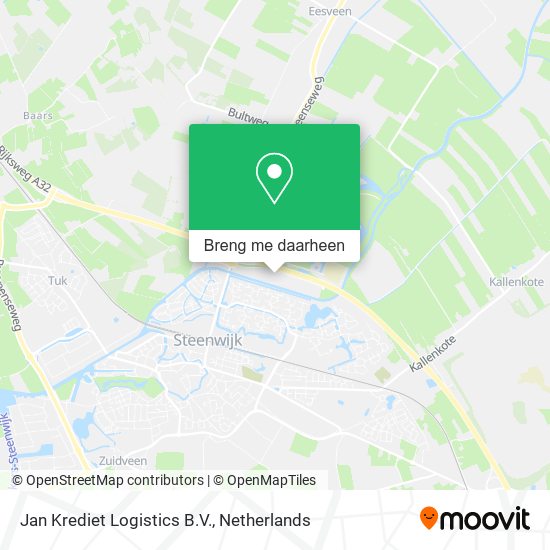 Jan Krediet Logistics B.V. kaart