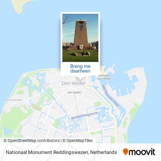 Nationaal Monument Reddingswezen kaart