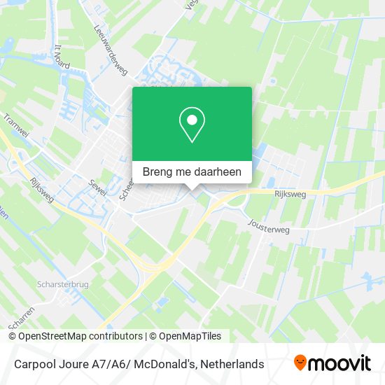 Carpool Joure A7 / A6/ McDonald's kaart