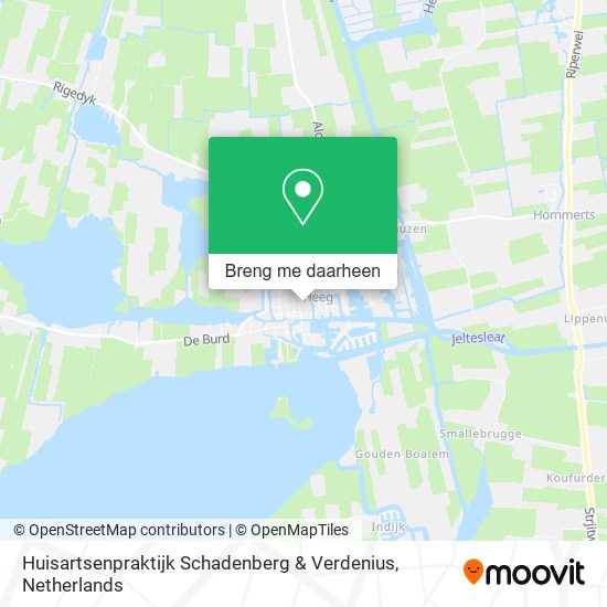 Huisartsenpraktijk Schadenberg & Verdenius kaart