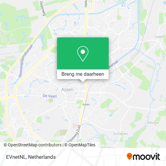 EVnetNL kaart