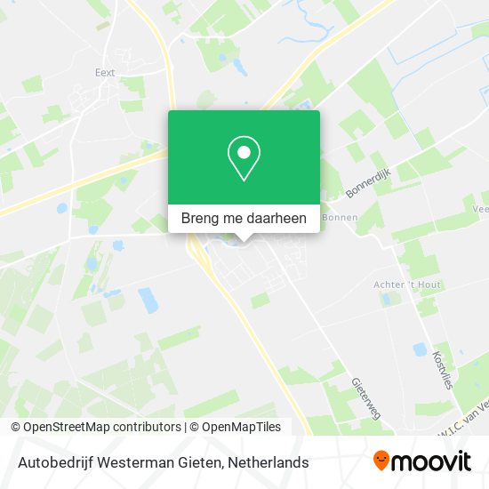 Autobedrijf Westerman Gieten kaart