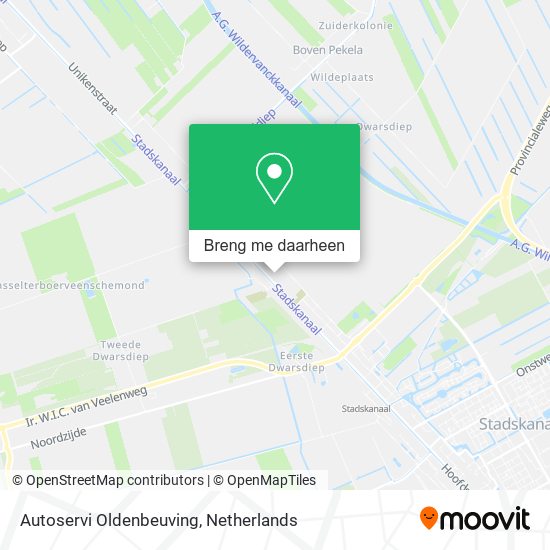 Autoservi Oldenbeuving kaart