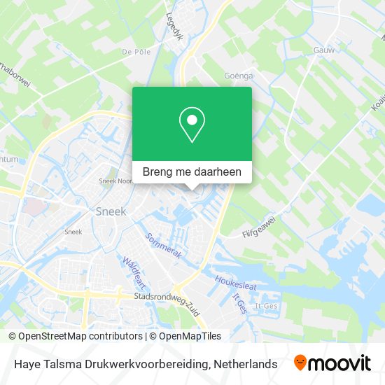Haye Talsma Drukwerkvoorbereiding kaart