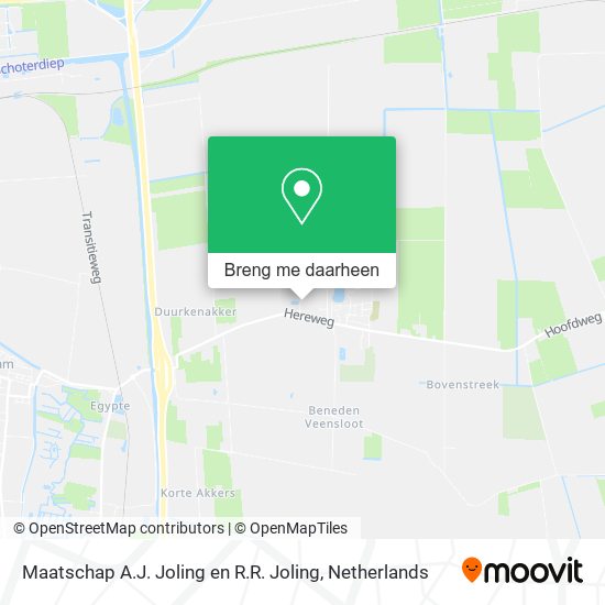 Maatschap A.J. Joling en R.R. Joling kaart