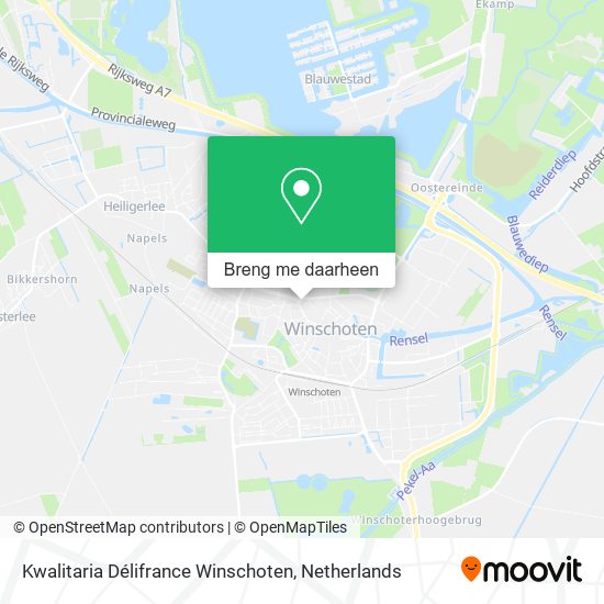 Kwalitaria Délifrance Winschoten kaart