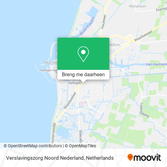 Verslavingszorg Noord Nederland kaart