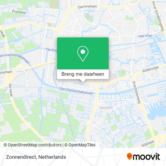 Zonnendirect kaart