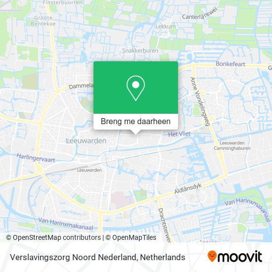 Verslavingszorg Noord Nederland kaart