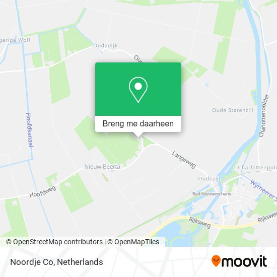 Noordje Co kaart