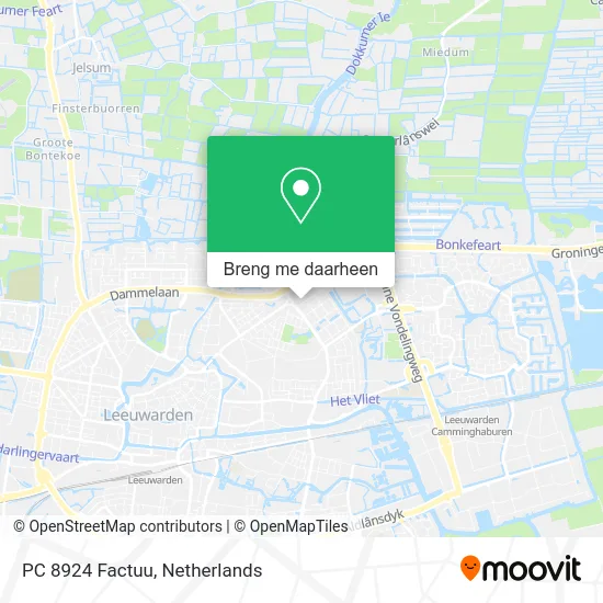 PC 8924 Factuu kaart