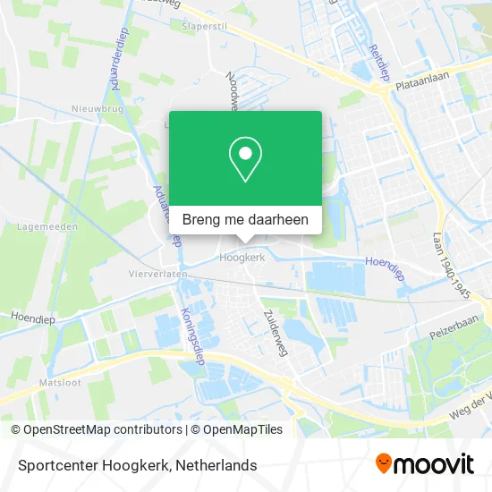 Sportcenter Hoogkerk kaart