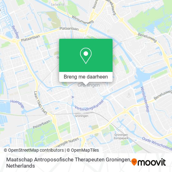 Maatschap Antroposofische Therapeuten Groningen kaart