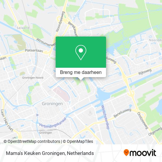 Mama's Keuken Groningen kaart