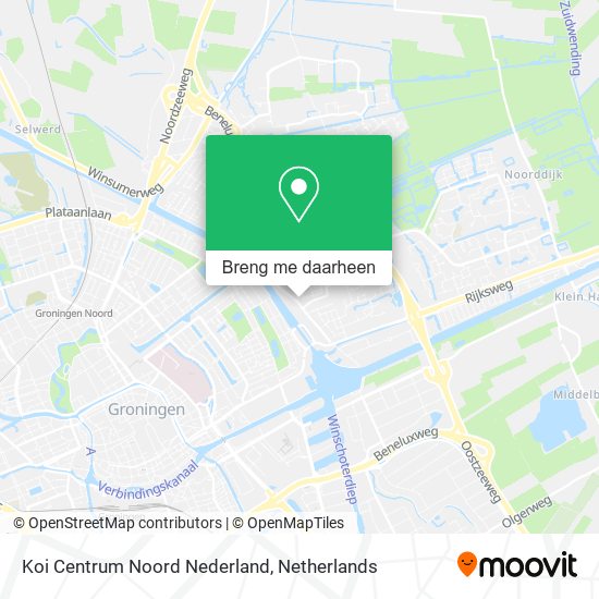 Koi Centrum Noord Nederland kaart