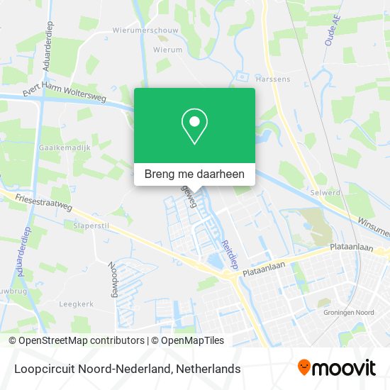 Loopcircuit Noord-Nederland kaart