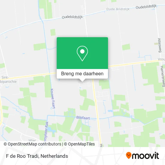 F de Roo Tradi kaart