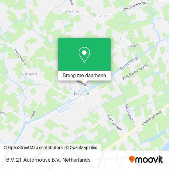 B.V. 21 Automotive B.V. kaart
