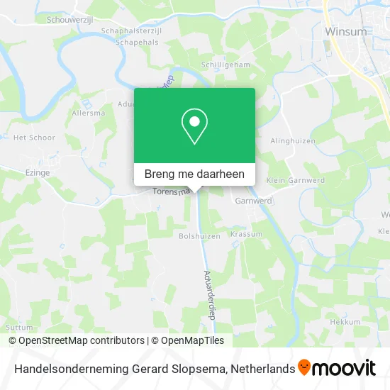 Handelsonderneming Gerard Slopsema kaart