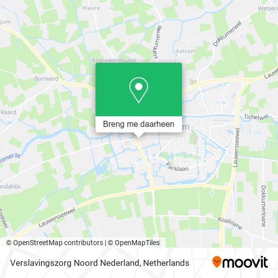 Verslavingszorg Noord Nederland kaart