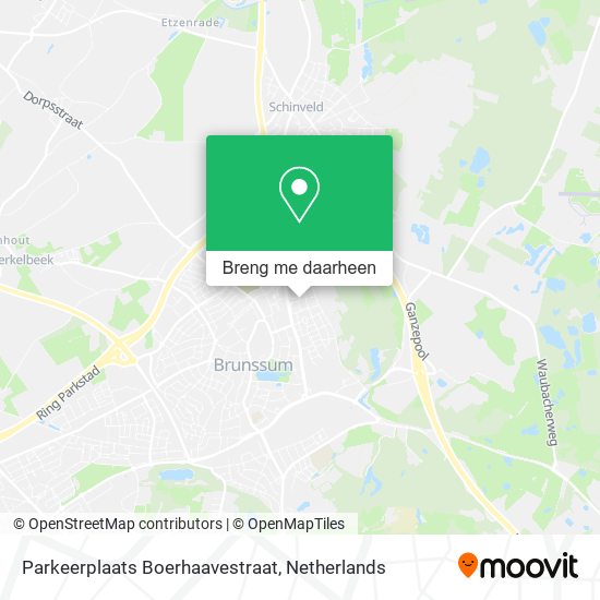 Parkeerplaats Boerhaavestraat kaart