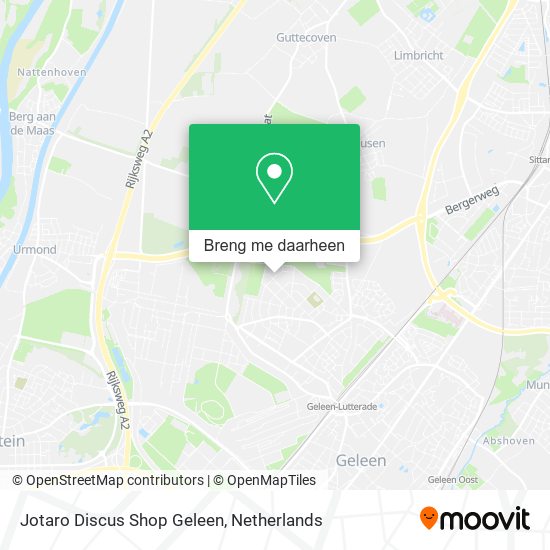 Jotaro Discus Shop Geleen kaart