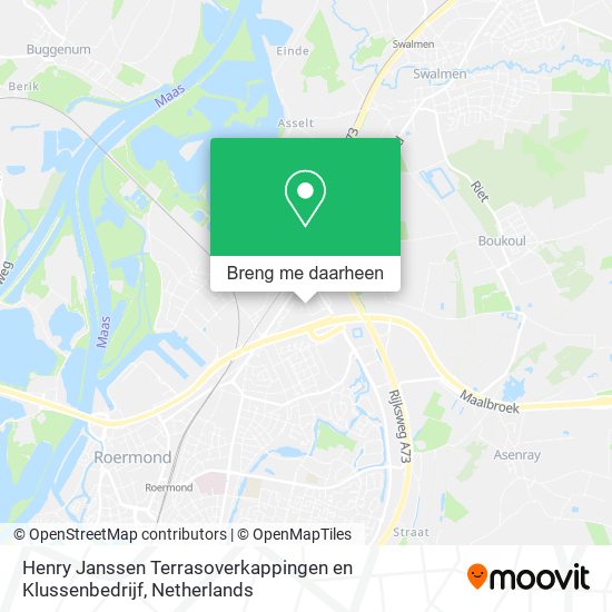 Henry Janssen Terrasoverkappingen en Klussenbedrijf kaart