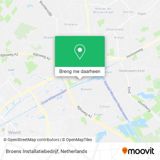 Broens Installatiebedrijf kaart