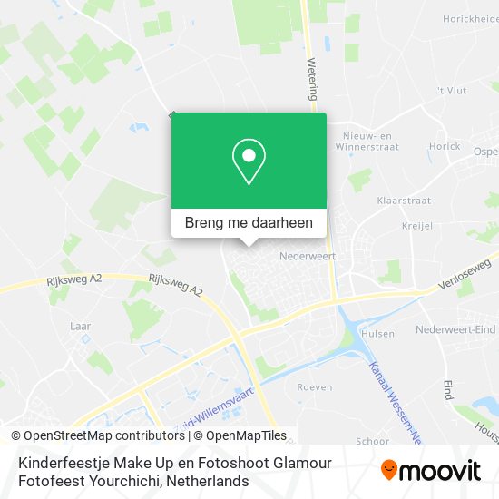 Kinderfeestje Make Up en Fotoshoot Glamour Fotofeest Yourchichi kaart