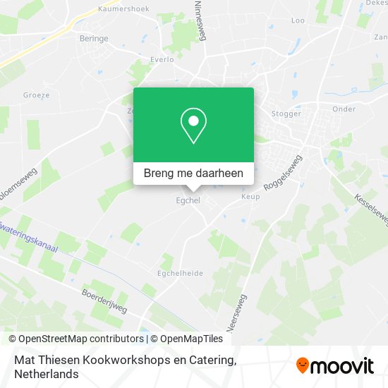 Mat Thiesen Kookworkshops en Catering kaart
