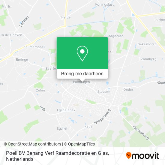 Poell BV Behang Verf Raamdecoratie en Glas kaart