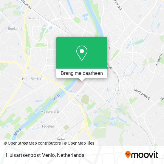 Huisartsenpost Venlo kaart