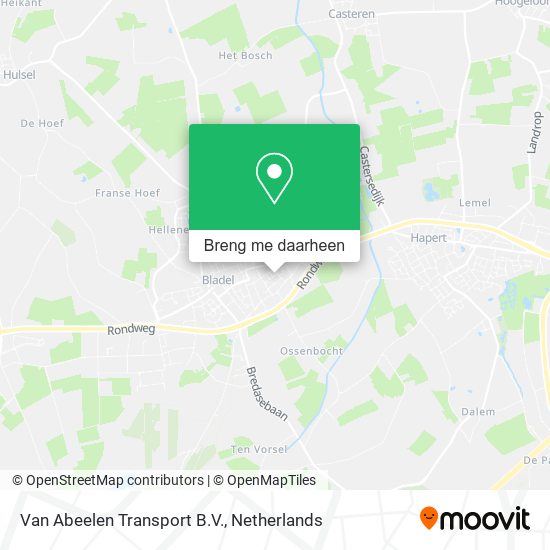 Van Abeelen Transport B.V. kaart