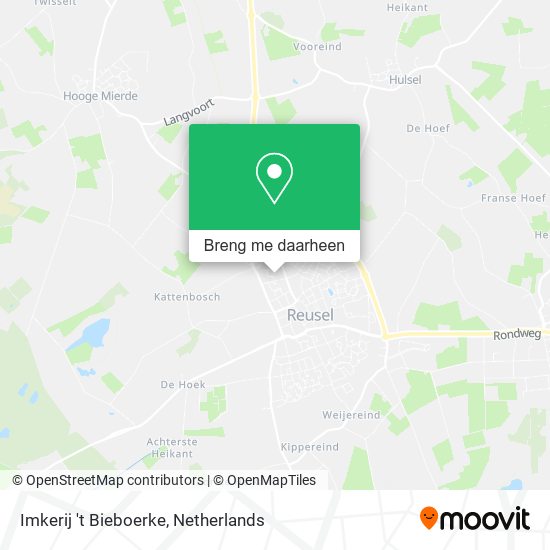 Imkerij 't Bieboerke kaart