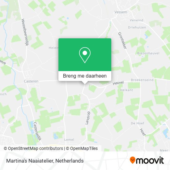 Martina's Naaiatelier kaart