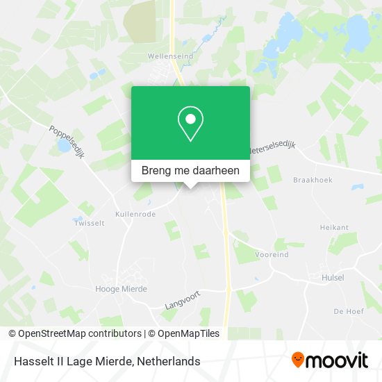 Hasselt II Lage Mierde kaart
