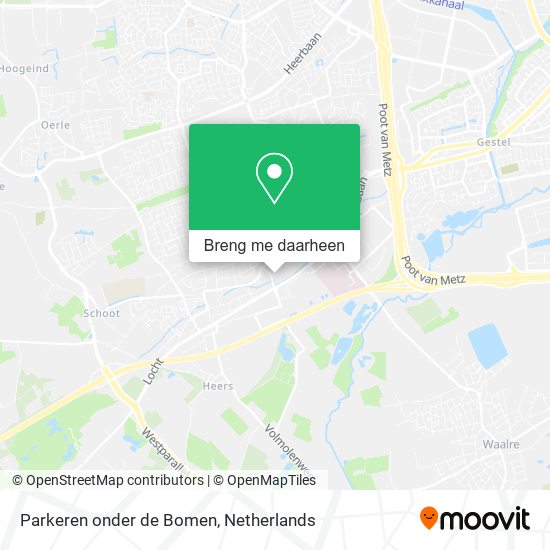 Parkeren onder de Bomen kaart