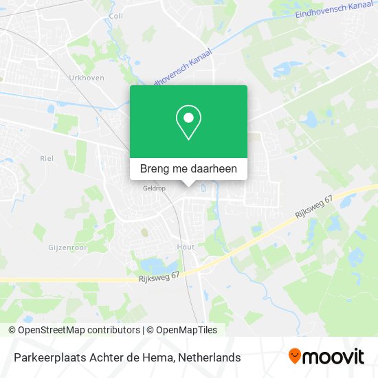 Parkeerplaats Achter de Hema kaart