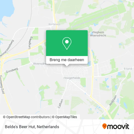 Belde's Beer Hut kaart