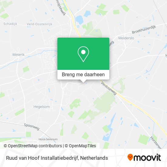 Ruud van Hoof Installatiebedrijf kaart
