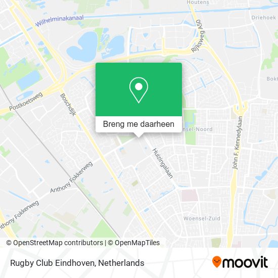 Rugby Club Eindhoven kaart